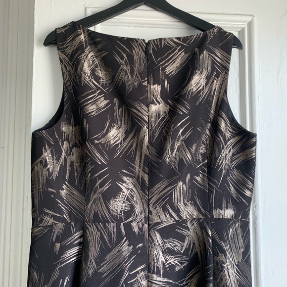 Lafayette 148 patterned metallic accent dress - Picture 4 of 6